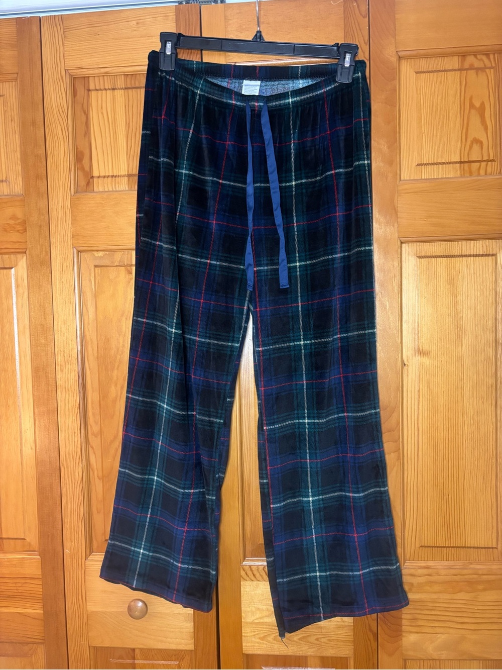stars above Green and Navy Plaid Lounge Pants